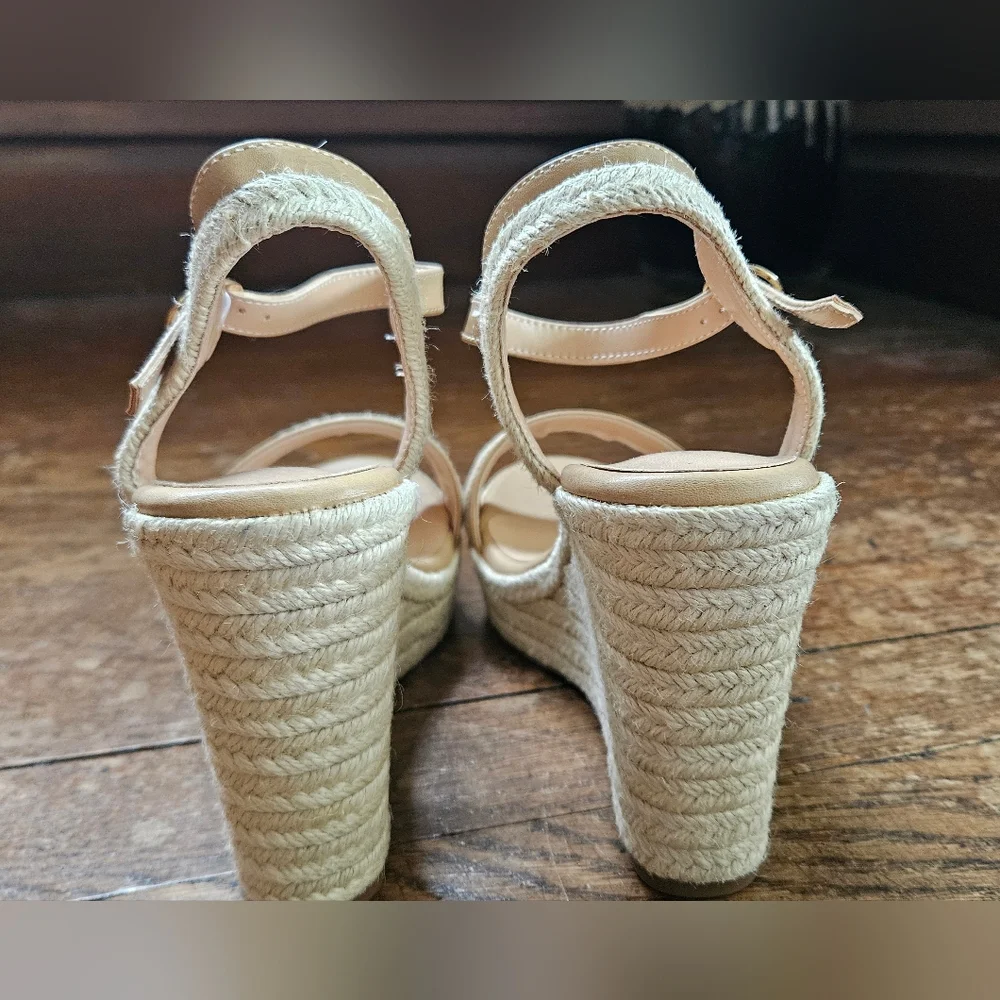 Women’s Ankle-Strap Cream Espadrille Sandals